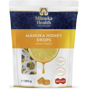 Bomboane cu miere de Manuka MGO 400+ Manuka Health lamaie + vit C